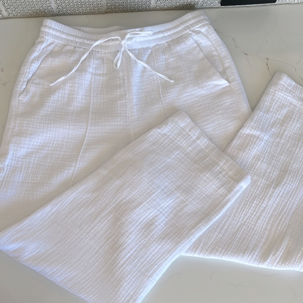 NWT J.crew Gauze Drawstring Pants Lined